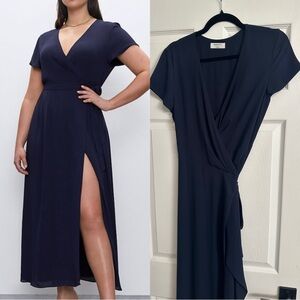 Babaton Lyndon Maxi Wrap Dress